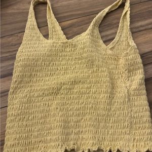 Hollister Yellow tank top
